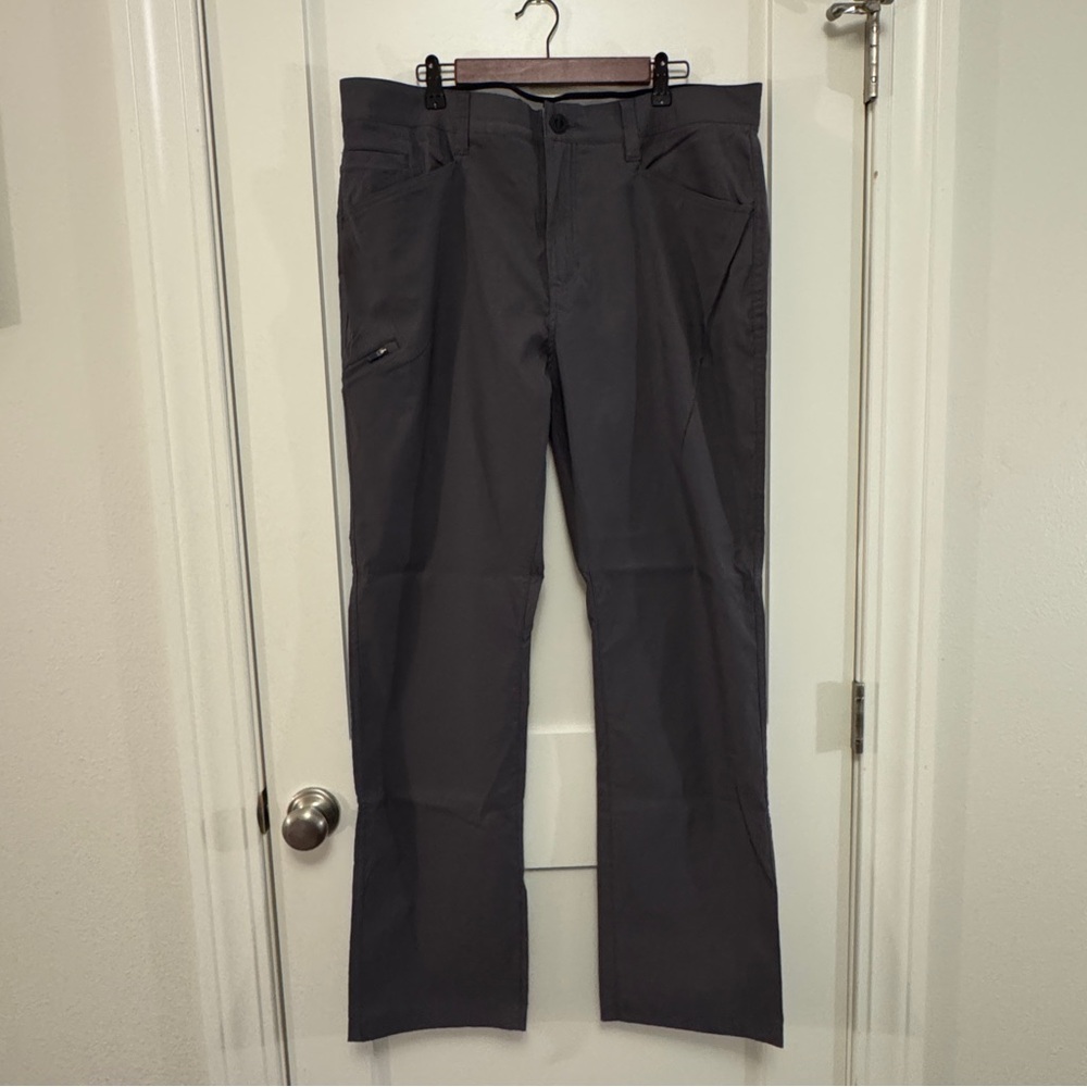 Orvis Pants Mens 38x34 Gray Forged Iron Trek Stretch Water Repellant Comfort